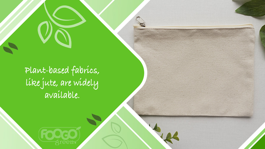 Bag made from plant-based jute fabric
